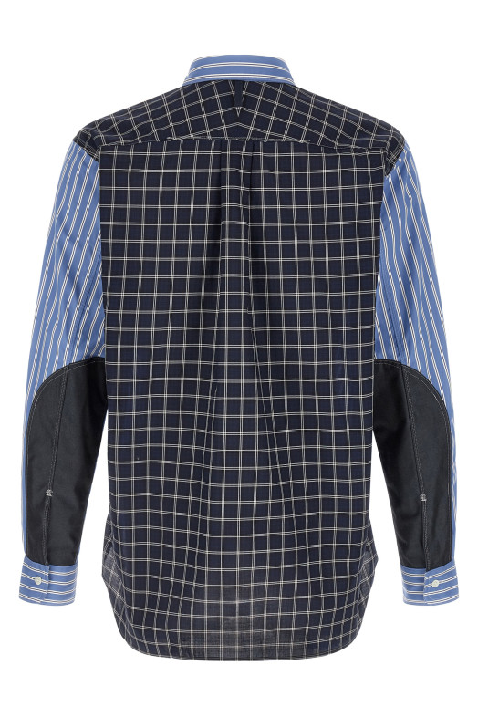 Patchwork shirt Blue