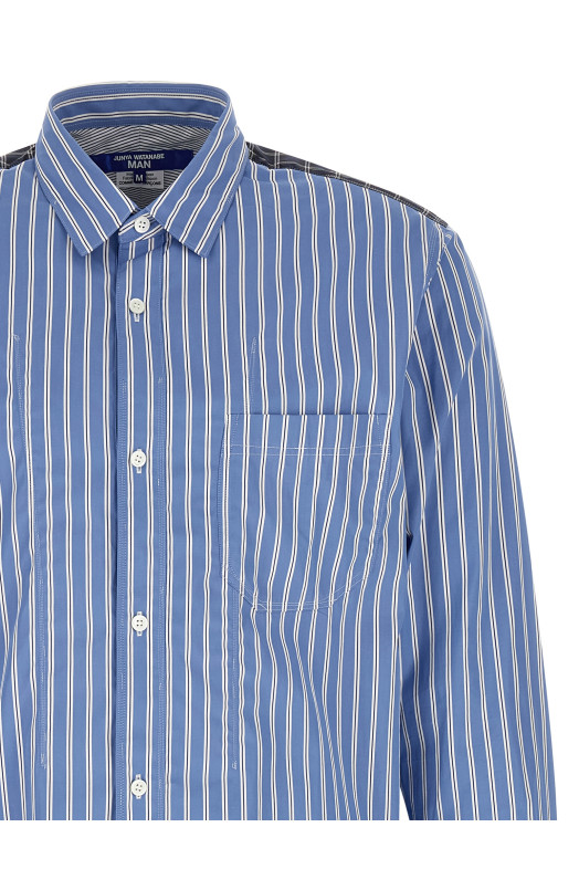 Patchwork shirt Blue