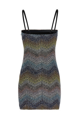 Lamé viscose dress Multicolor