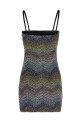 Lamé viscose dress Multicolor