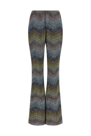 Lamé viscose pants Multicolor