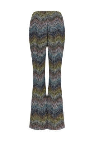 Lamé viscose pants Multicolor