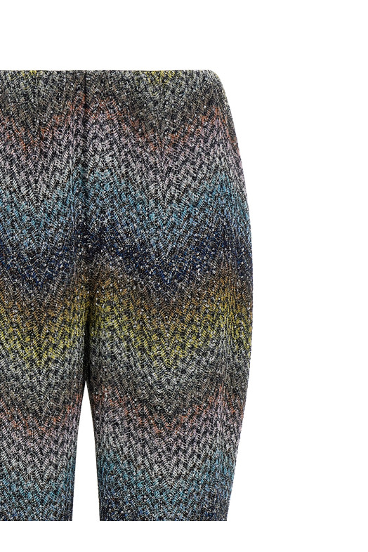 Lamé viscose pants Multicolor