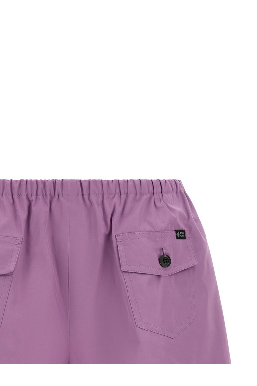 Poplin shorts Purple
