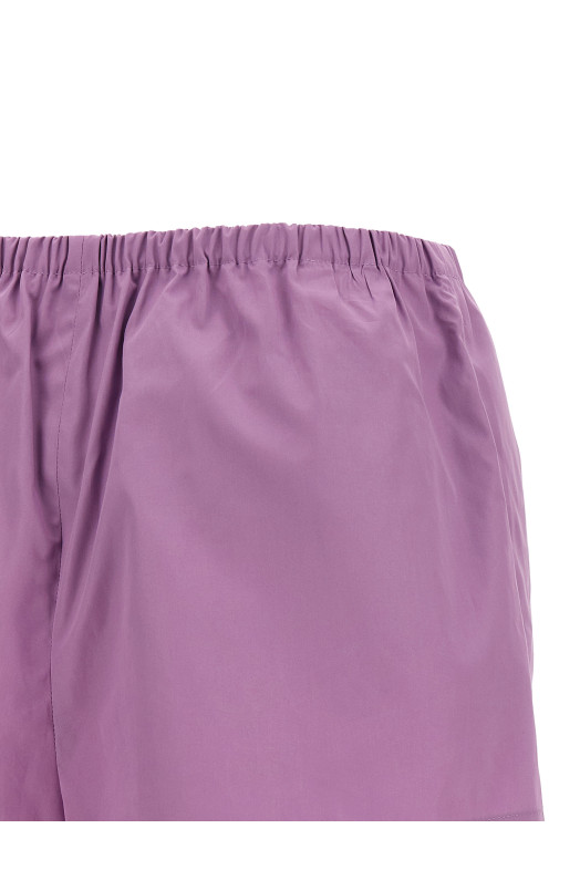 Poplin shorts Purple
