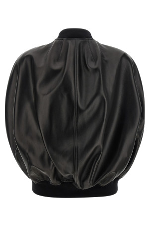 Hood bomber jacket Black