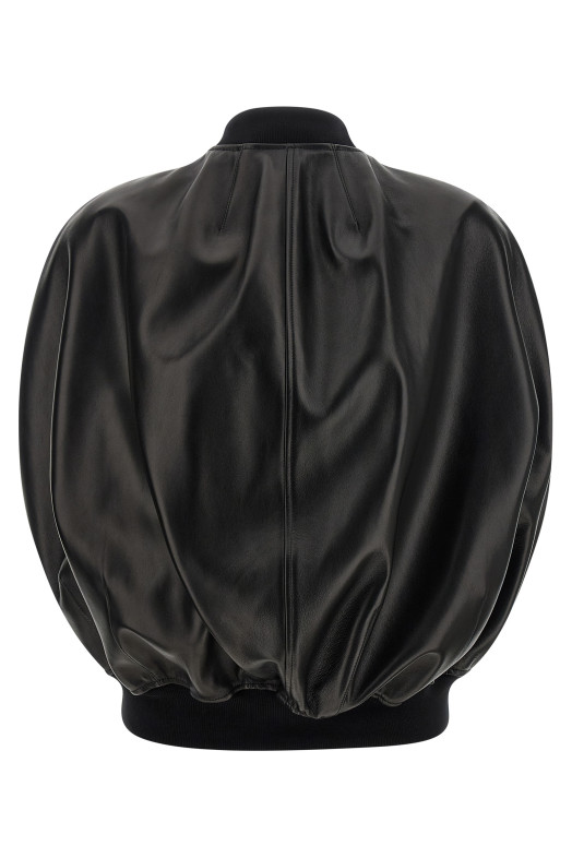 Hood bomber jacket Black