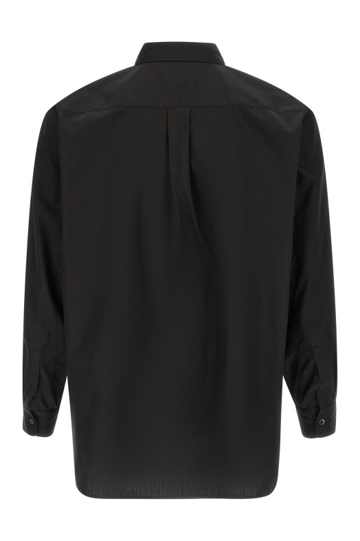 Geometric cut-out shirt Black