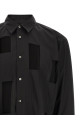 Geometric cut-out shirt Black