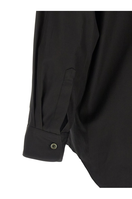 Geometric cut-out shirt Black