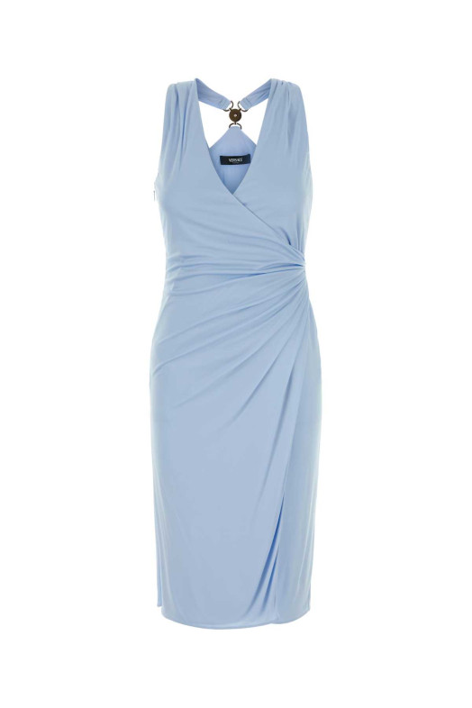 Light blue jersey dress VERSACE (10226161A12497)