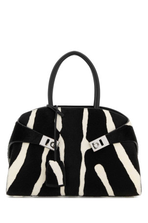 Printed calf hair small Hug handbag SALVATORE FERRAGAMO (215608789657)