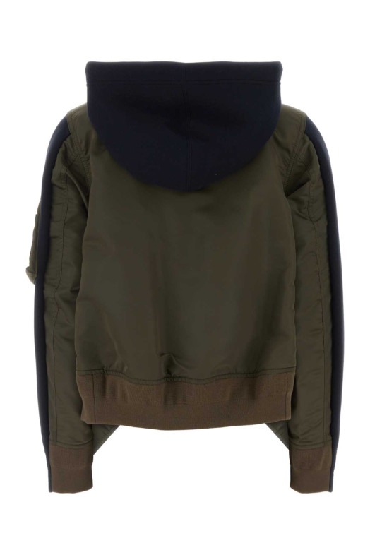 Two-tone jersey and nylon jacket SACAI (2608496)