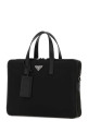 Black nylon brief case Black PRADA (2VE005VXOO2DMH)