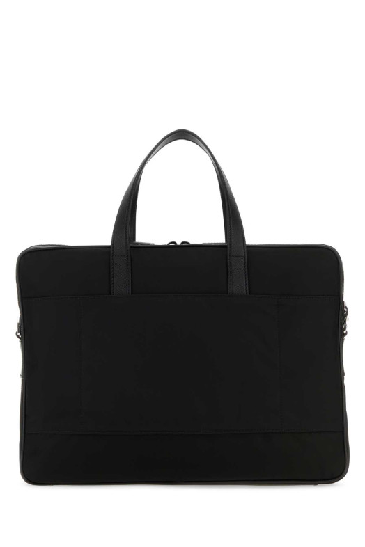 Black nylon brief case Black PRADA (2VE005VXOO2DMH)