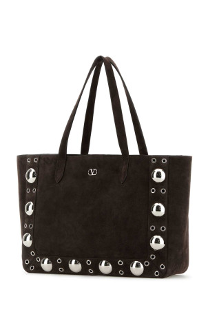 Brown suede NellcÃ´te shopping bag VALENTINO GARAVANI (6W0B0R79JET)