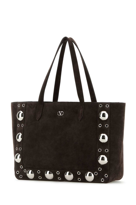 Brown suede NellcÃ´te shopping bag VALENTINO GARAVANI (6W0B0R79JET)