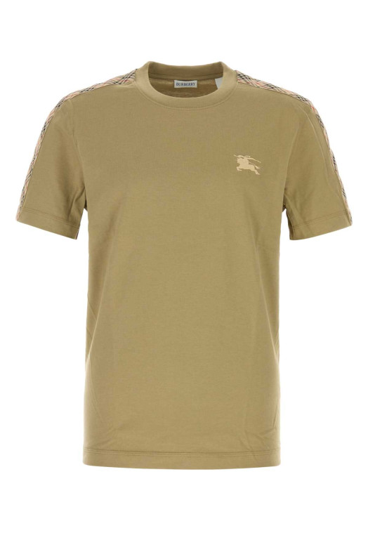 Khaki cotton t-shirt BURBERRY (8123273)