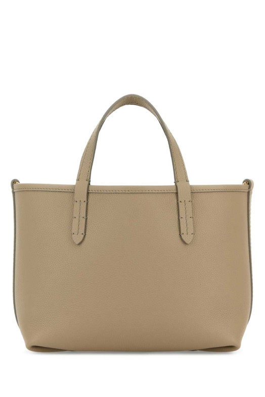 Dove grey leather mini Bloomsbury reversible handbag BURBERRY (8123379)