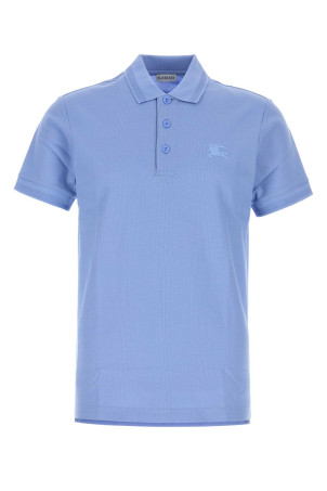 Cerulean blue piquet polo shirt BURBERRY (8126924)