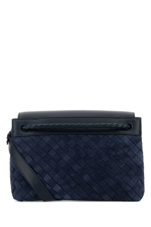 Navy blue suede small Andiamo crossbody bag BOTTEGA VENETA (815781V1QE5)