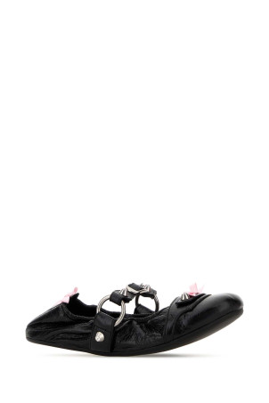 Black leather City ballerinas BALENCIAGA (864665WZD41)