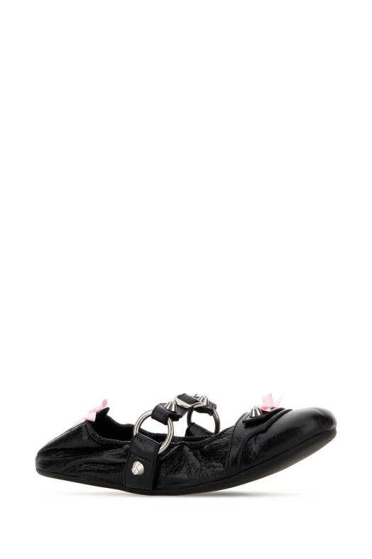 Black leather City ballerinas BALENCIAGA (864665WZD41)