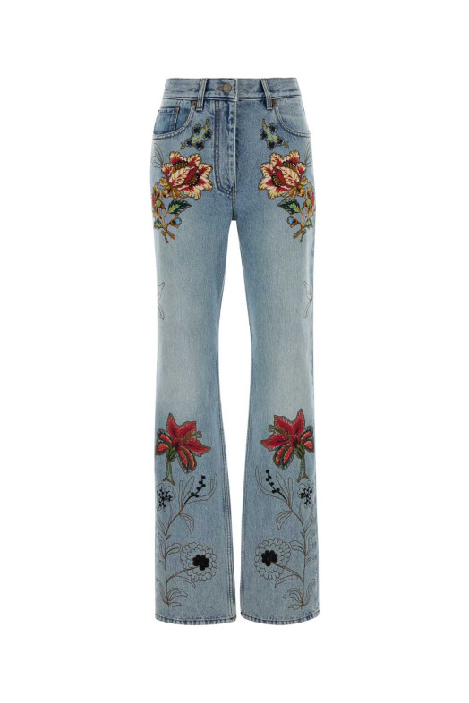 Джинси з деніму Multicolor VALENTINO GARAVANI (8B3DD2AX9YC)