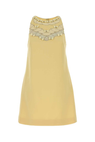 Yellow wool blend mini dress VALENTINO GARAVANI (8B3VAHG51CF)