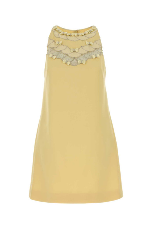Yellow wool blend mini dress VALENTINO GARAVANI (8B3VAHG51CF)