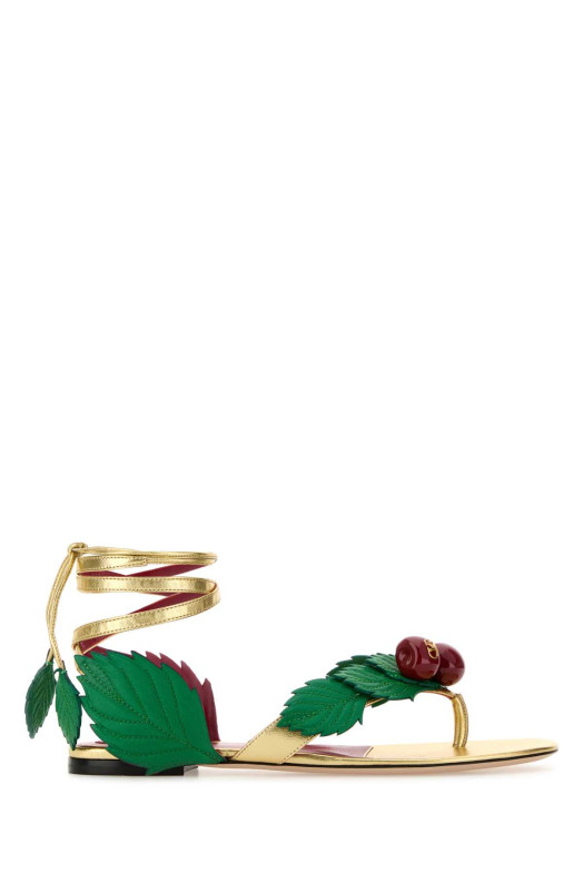 Multicolor leather Cherryfic thong sandals VALENTINO GARAVANI (8W2S0NX9ITE)