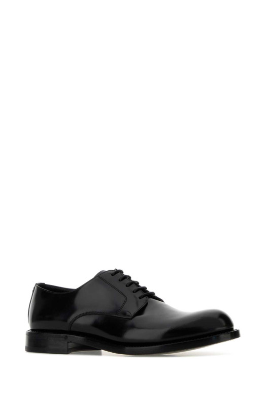 Black leather lace-up shoes Black DOLCE & GABBANA (A10879A1203)