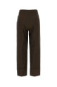 Chocolate cotton blend Colette palazzo pant PT TORINO (CDVSTTZ00STDZI33)