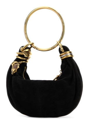 Black suede mini Bracelet handbag CHLOE (CH26SS623Q96)