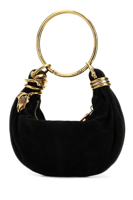 Black suede mini Bracelet handbag CHLOE (CH26SS623Q96)