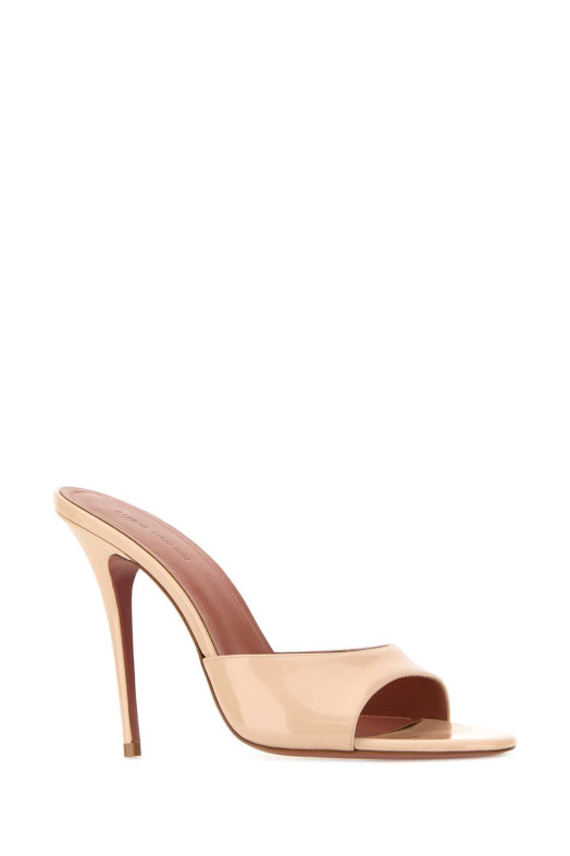 Skin pink leather Elodie mules Beige AMINA MUADDI (ELODIESLIPPER105)
