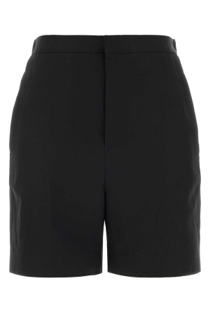 Black viscose blend Ivan bermuda shorts Black LOULOU DE SAISON (IVAN)