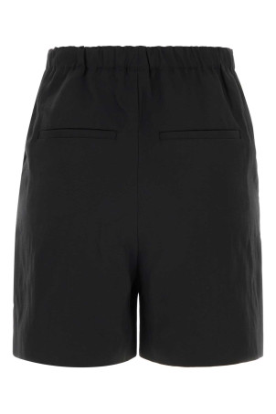 Black viscose blend Ivan bermuda shorts Black LOULOU DE SAISON (IVAN)