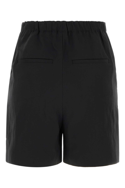 Black viscose blend Ivan bermuda shorts Black LOULOU DE SAISON (IVAN)