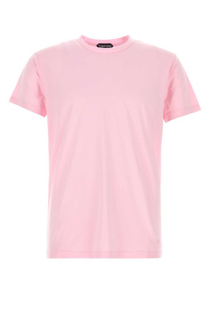 Pink cotton blend t-shirt TOM FORD (JCS026JMC084)