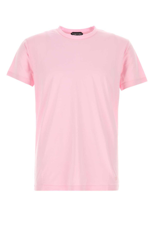 Pink cotton blend t-shirt TOM FORD (JCS026JMC084)