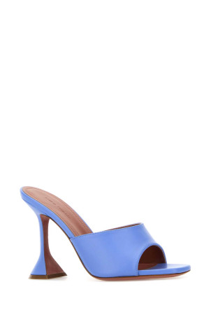 Cerulean blue nappa leather Lupita mules BLUE AMINA MUADDI (LUPITASLIPPER95)