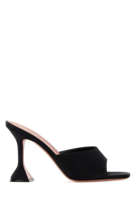 Black satin Lupina mules Black AMINA MUADDI (LUPITASLIPPER95)
