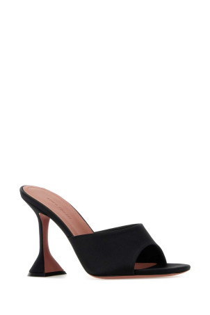 Black satin Lupina mules Black AMINA MUADDI (LUPITASLIPPER95)