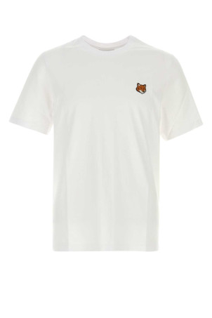 White cotton t-shirt MAISON KITSUNE (PM00107KJ7026)