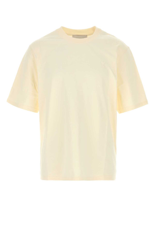 Ivory cotton t-shirt AMI (UTS341726)
