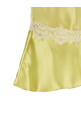 Satin and lace top Yellow