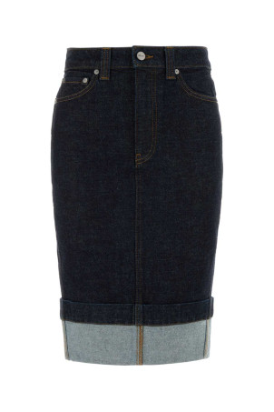 Blue denim Kendra skirt KHAITE (1189916W916)