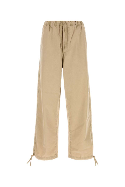 Beige cotton blend pant Brown SALVATORE FERRAGAMO (145640793195)