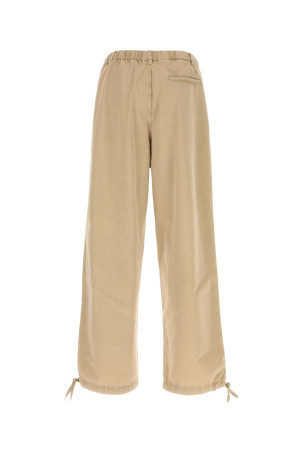 Beige cotton blend pant Brown SALVATORE FERRAGAMO (145640793195)